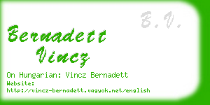 bernadett vincz business card